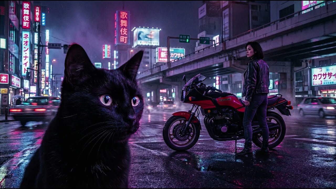 GPZ400R Midnight Run | Dark 80s City Pop | Before the Ninja Legend/GPZ400R 忍者前夜 – 覚醒直前ダークシティポップ