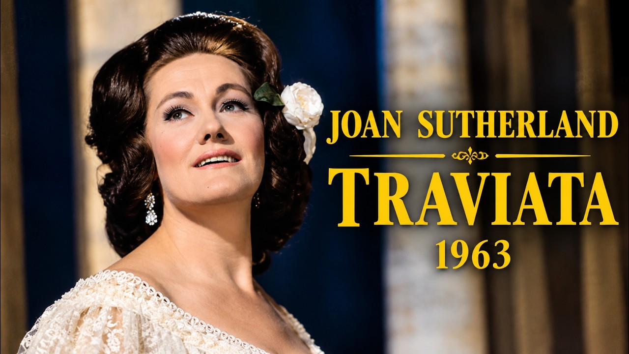 Joan Sutherland. La Traviata. 1963. É strano. Ah, forse lui. Sempre libera.