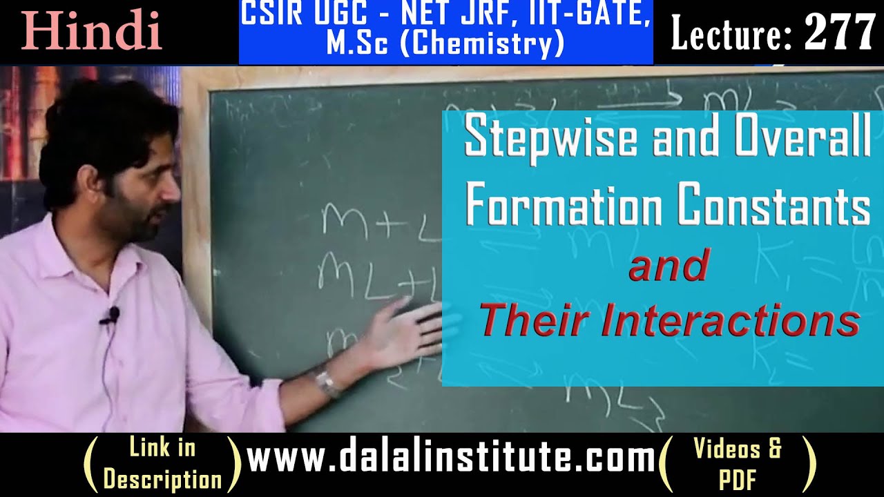 Stepwise and Overall Formation Constants and Their Interactions