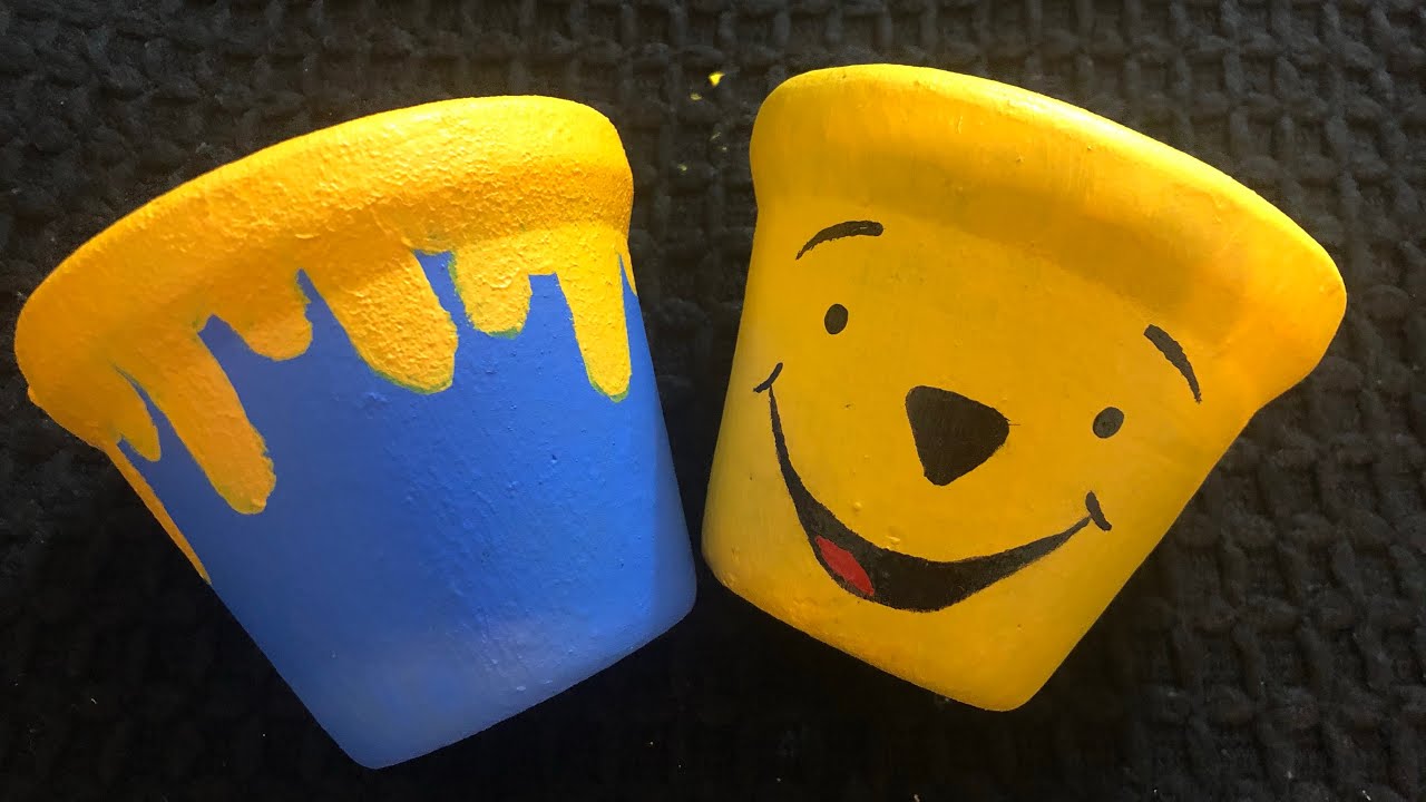 Winnie Pooh And The Honey Pot DIY Terra-Cotta Pots