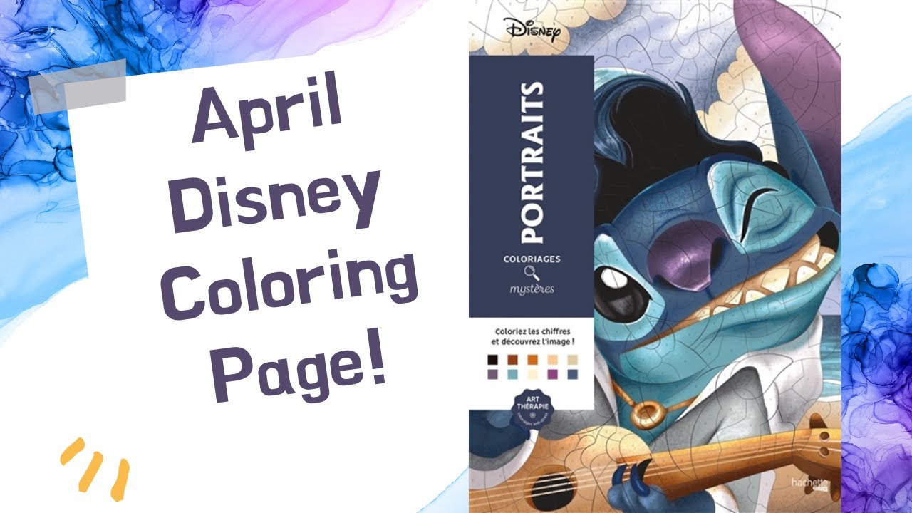April Disney Coloring Page