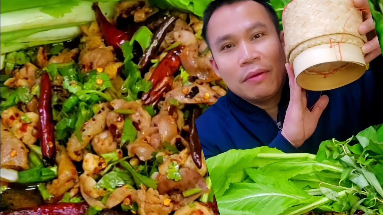 ลาบเอ็นข้อไก่ รสจัดๆพริกลาบหอมๆแซ่บๆ