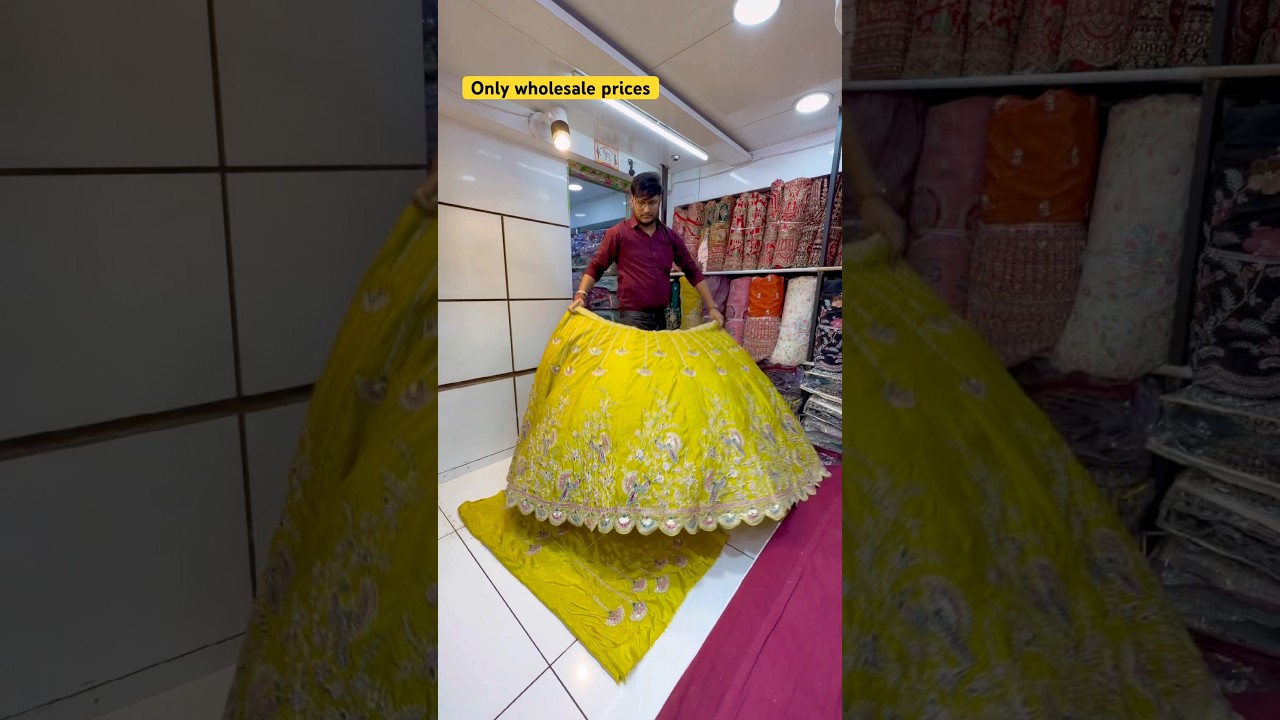 Call-9724064702 | Lehenga wholesale market in Surat | handwork and beats work designer lehenge |