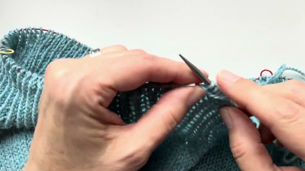 Twisted rib in the round