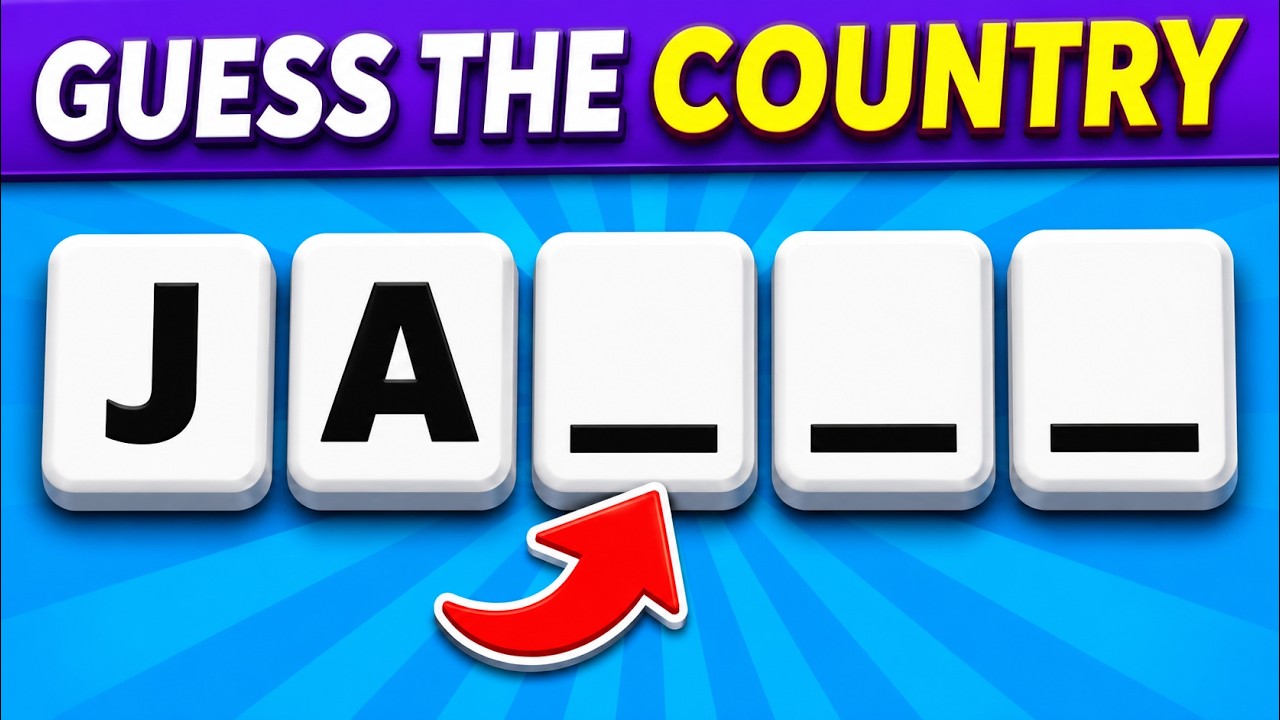 Guess The Country By First 2 Letters | Easy, Medium, Hard