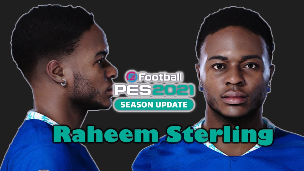 PES2021 - Raheem Sterling Face by JP Patumin Facemaker + 2022 official stats