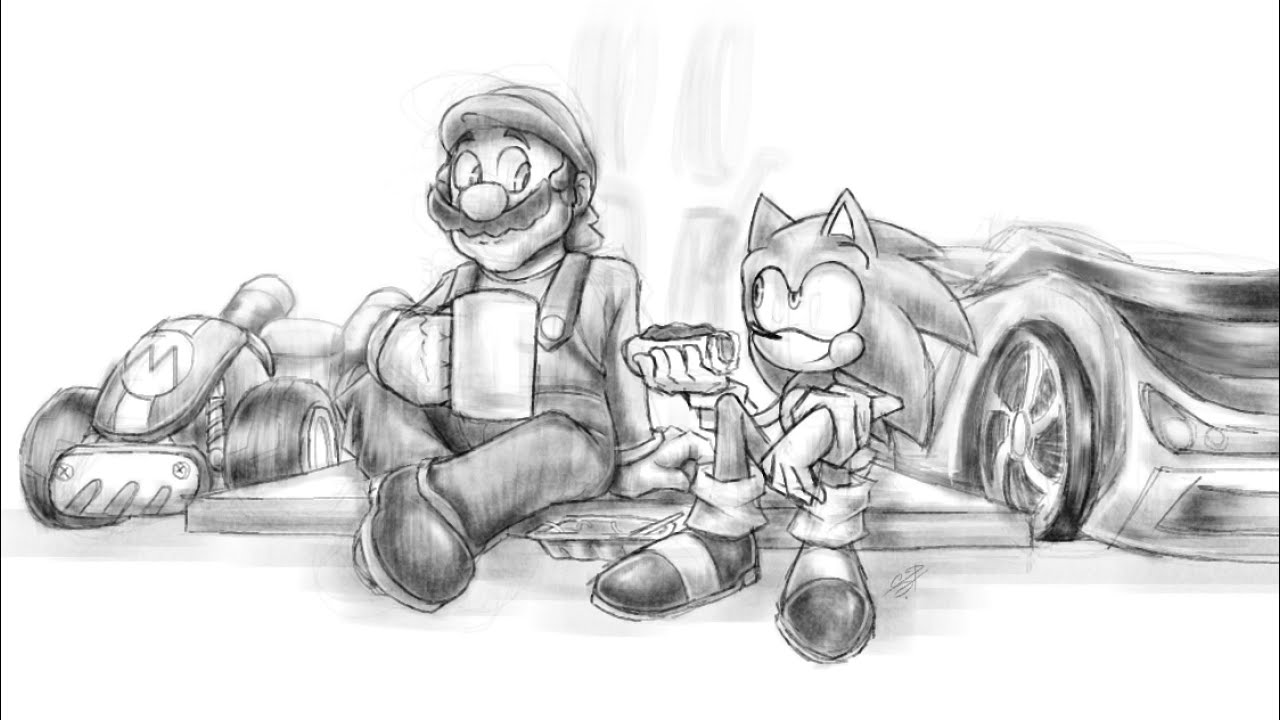 Pit Stop | Sonic and Mario Comic Dub