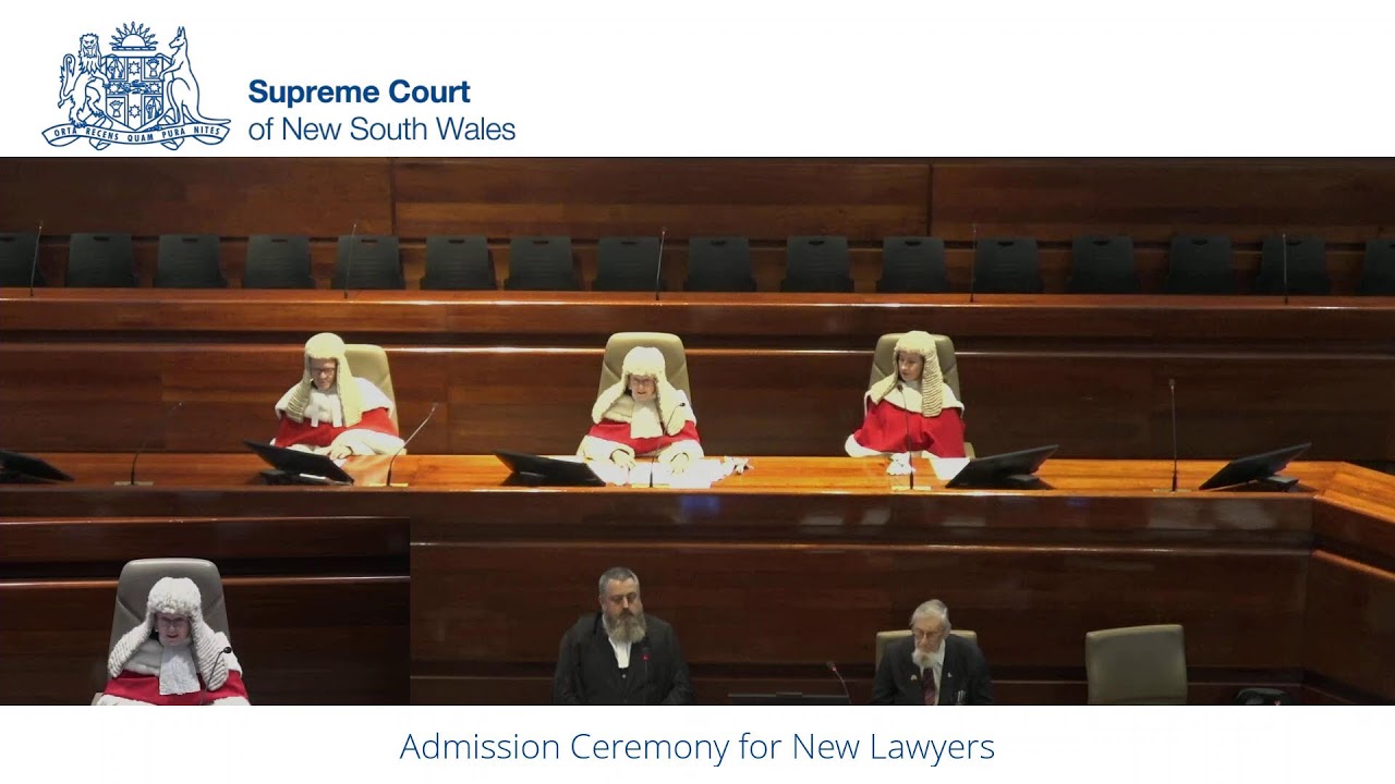 Admission Ceremony for New Lawyers - Friday 13 September 2024 - 2:45pm