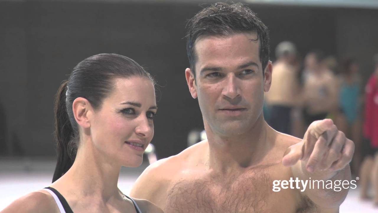 Kirsty Gallacher & Gethin Jones make a splash with Olympians