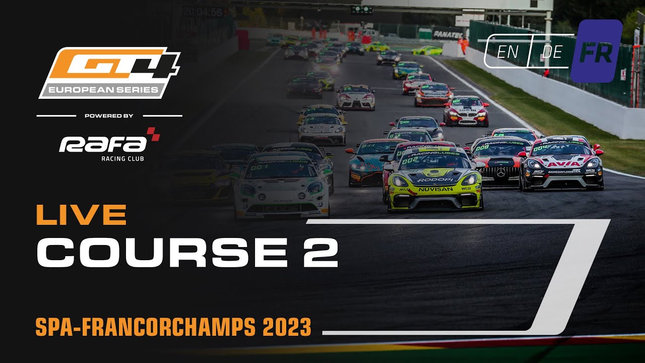EN DIRECT | Race 2 | Spa | GT4 European Series & GT4 Scandinavia powered by Pirelli (Francais)