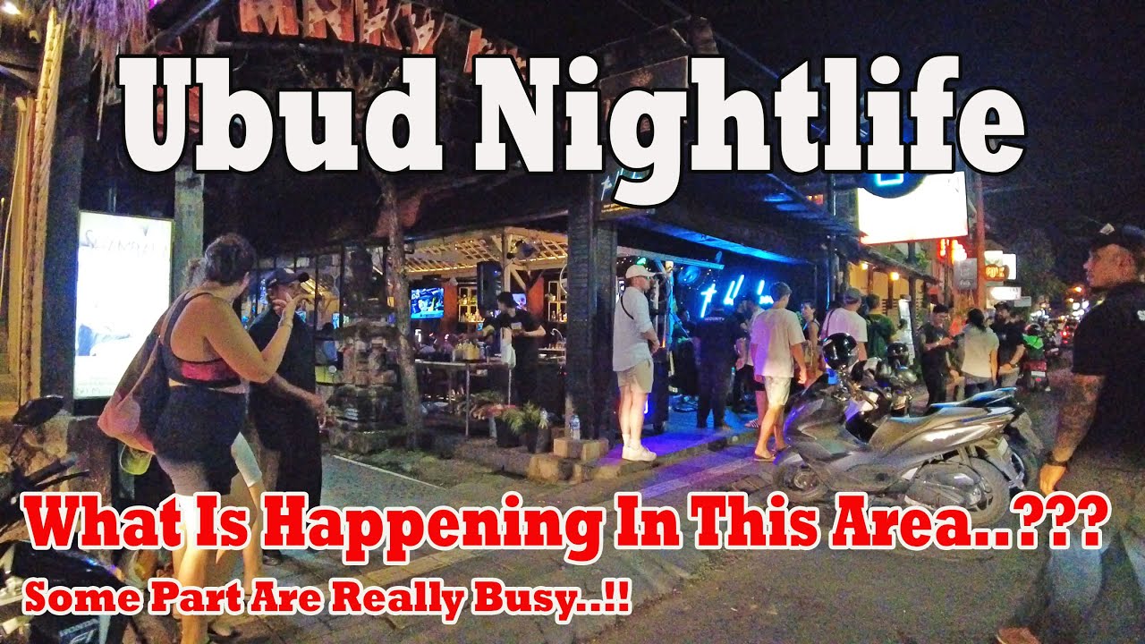 Busy Night In Ubud Bali.!! Planning To Visit Soon..?? This Is The Current Situation Of Ubud At Night