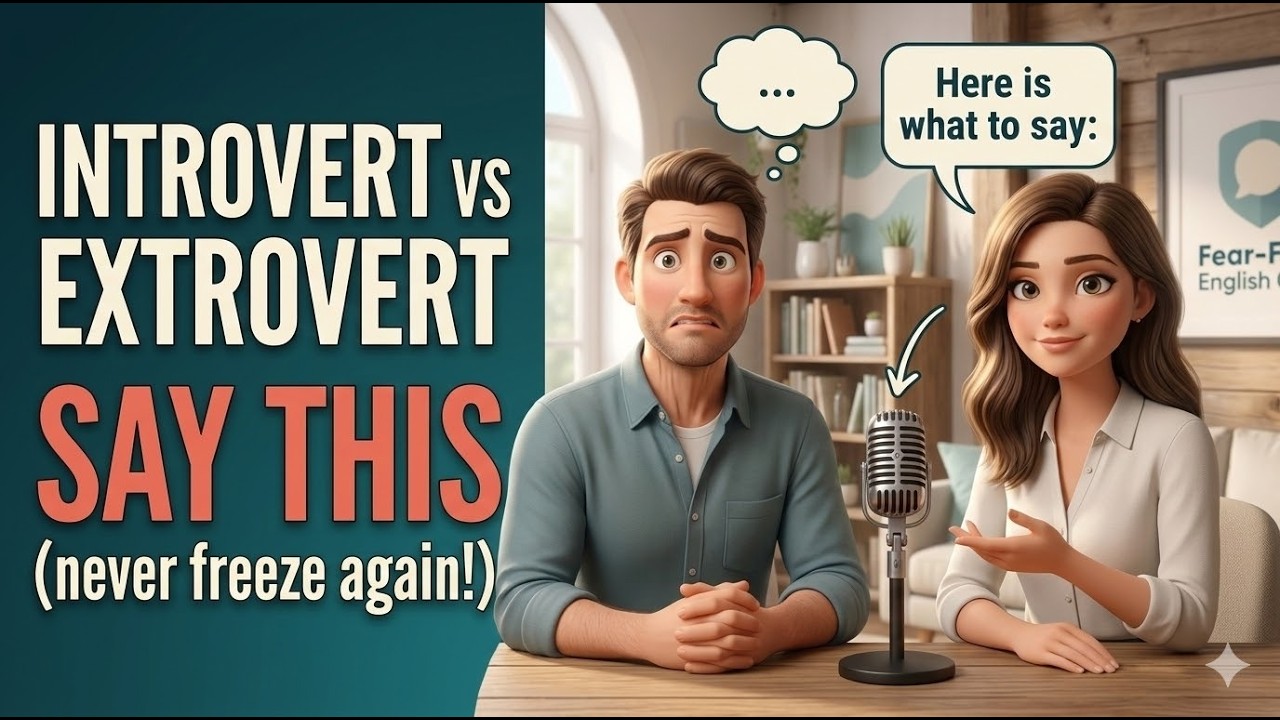 Talking About Introvert vs Extrovert in English | What to Say When You Freeze (A2–B1)