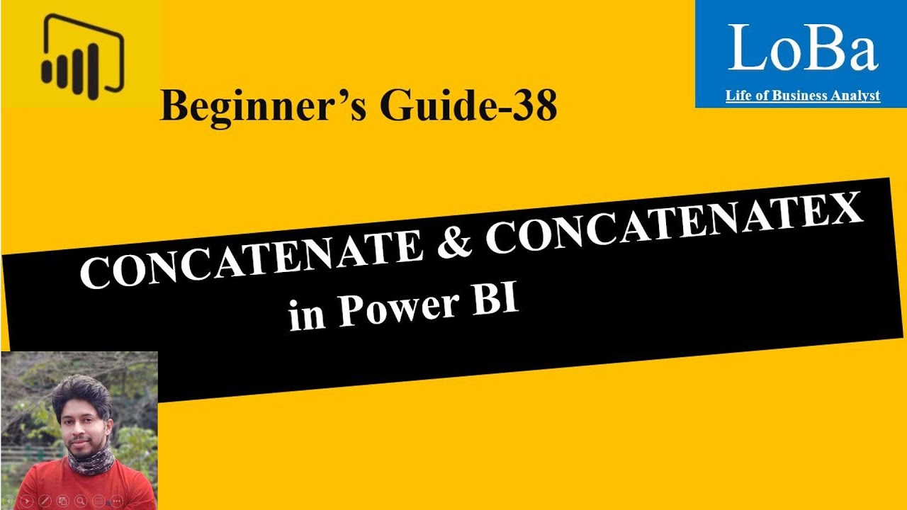 Power BI CONCATENATE & CONCATENATEX function
