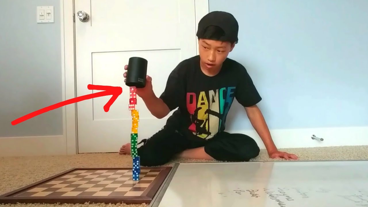 Dice Stacking Trick Shots