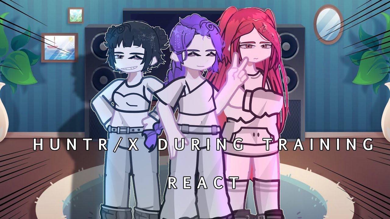 Huntrix during training react to Future || + Jinu, Cel!ne & Bobby ||  POLYTRIX || FULL VID