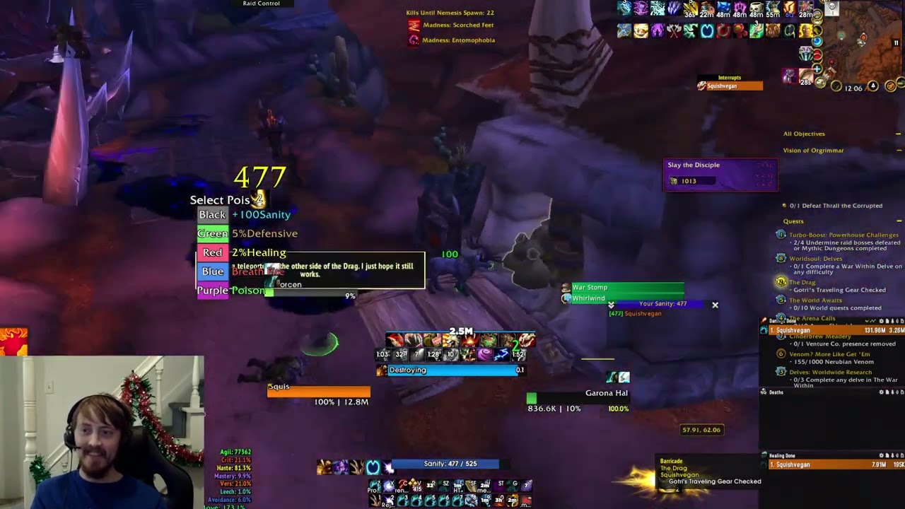 8 Mask Horrific Visions GUARDIAN DRUID POV Squishvegan