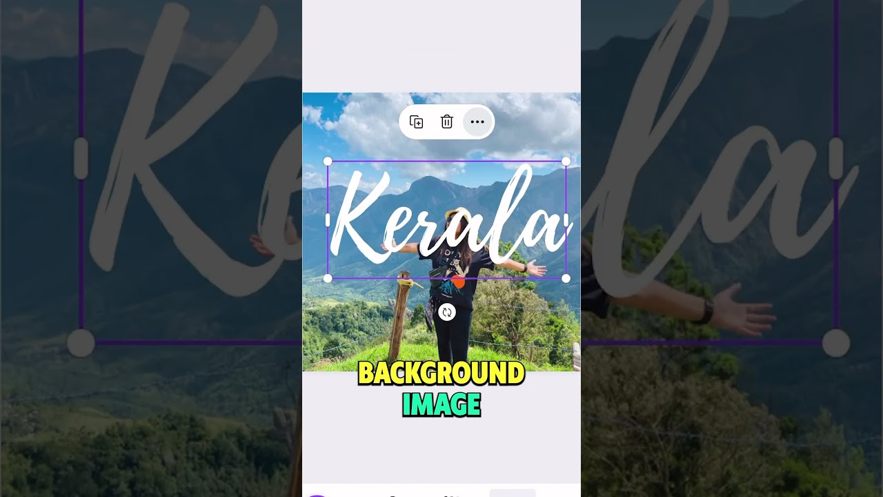 Canva Tutorials | Background image text