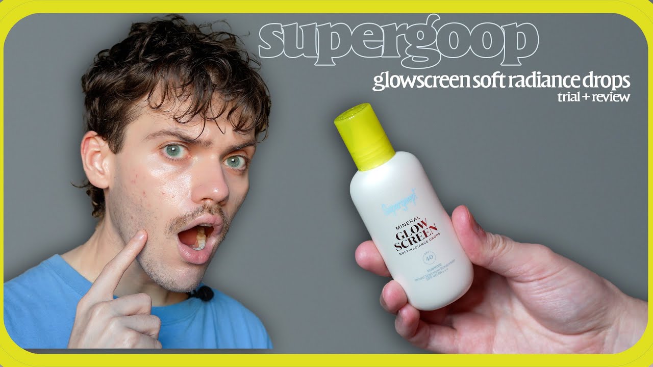 supergoop glowscreen soft radiance drops mineral spf 40 | trial + review