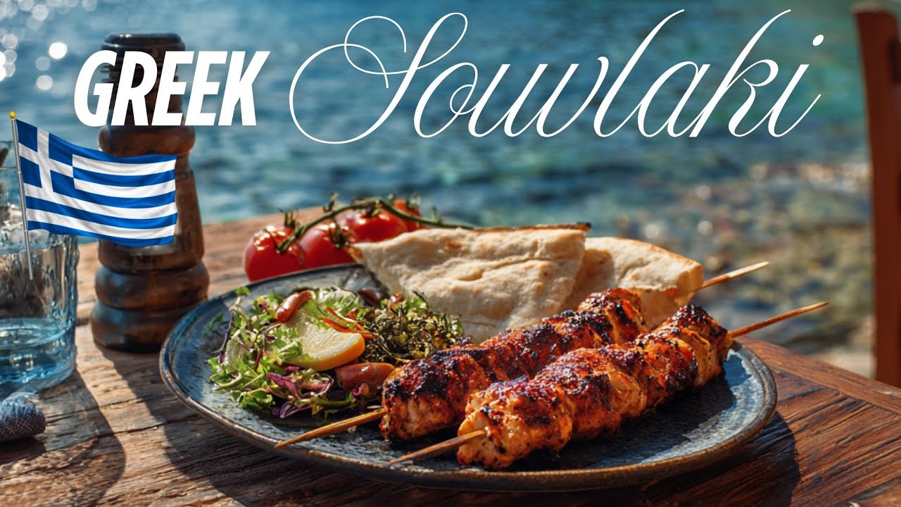 Authentic Greek Souvlaki | Traditional Mediterranean Street Food | From Lasses Kitchen Greece