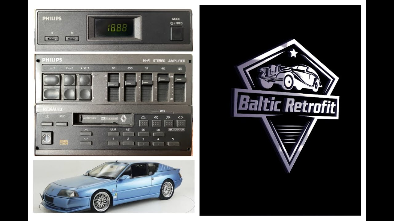 Renault Alpine GTA Phillips Radio Fixed & Bluetooth Retrofitted