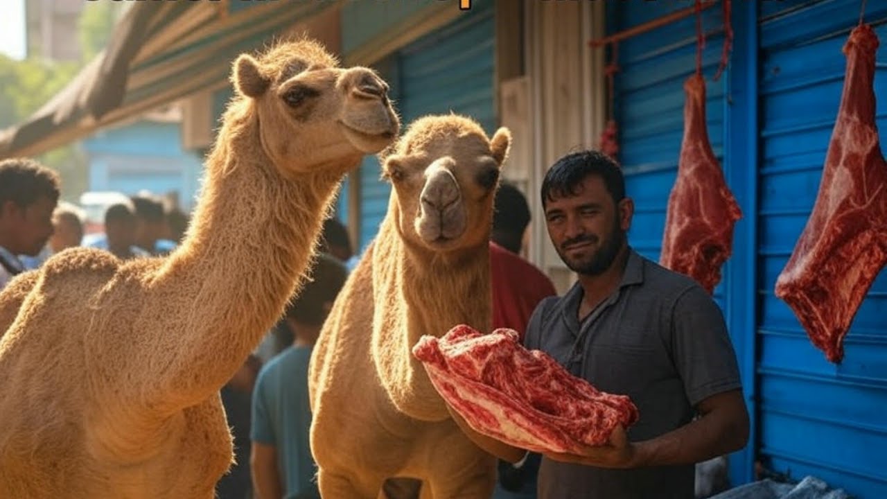 Oanth Ka Gosht - Camel Meat - 100 Quarters Fish market Bangali Para Karachi