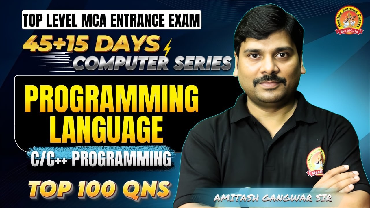 Programming Language C / C++ ONE SHOT | Top 100 Question | Top Level Mca Entrance Exam #igdtuw #jmi