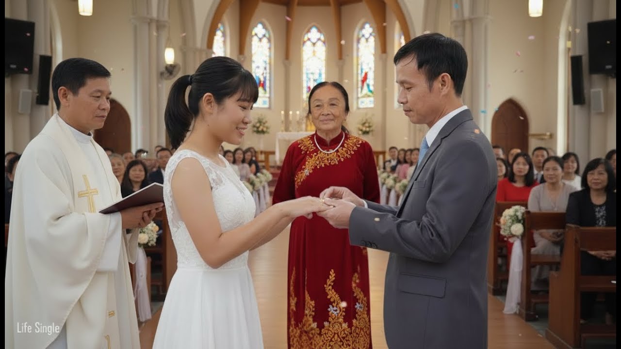 Emotional Church Wedding De’s Mother Blesses Huyen & De in a Real-Life Love Story