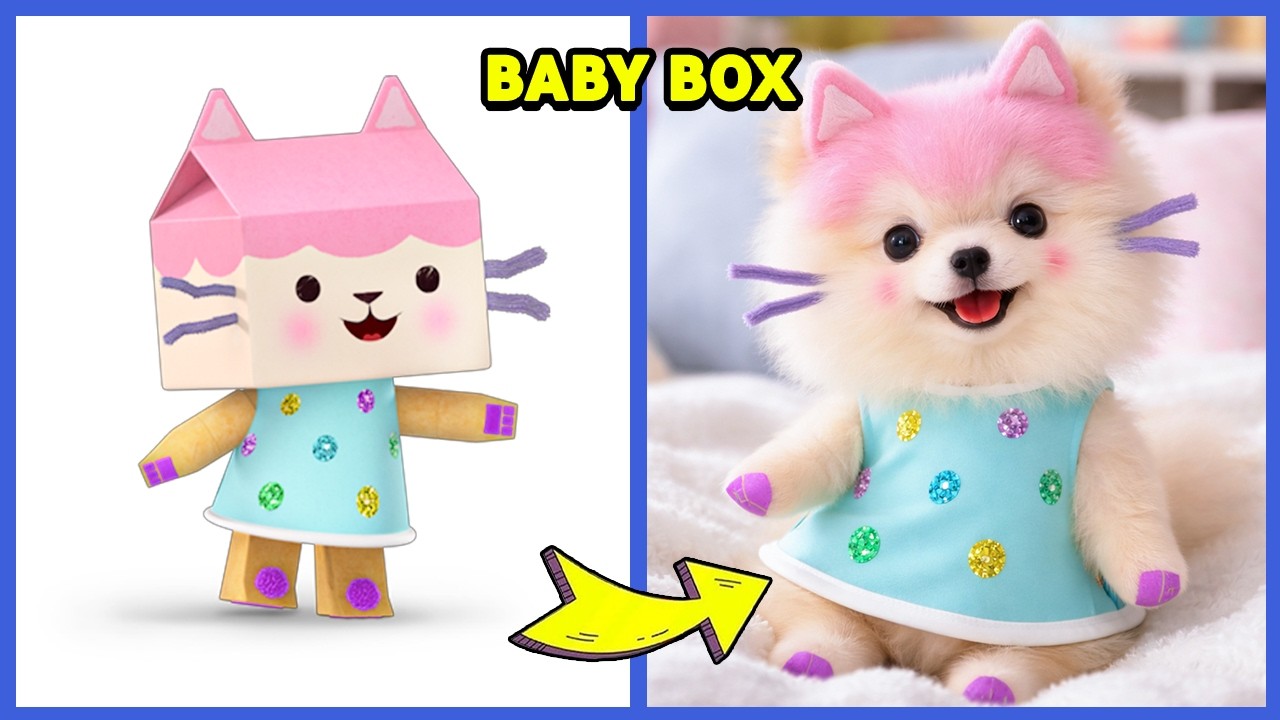 Gabby’s Dollhouse Characters as Cute Pets #2 ~ Guess the Voice Quiz | Gabby, DJ Catnip, Pandy Paws
