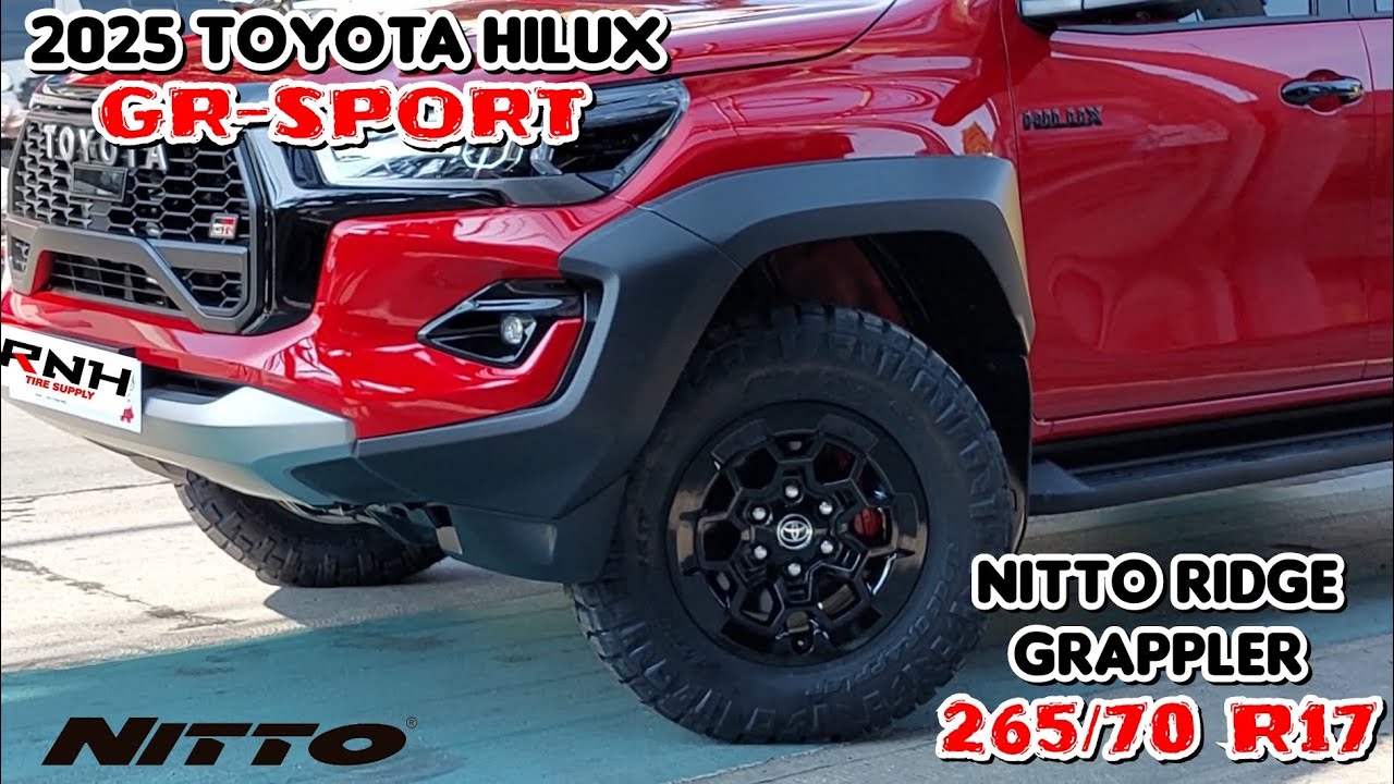 2025 Toyota Hilux GR-Sport on Nitto Ridge Grappler 265/70 R17 @ RNH Tire Supply