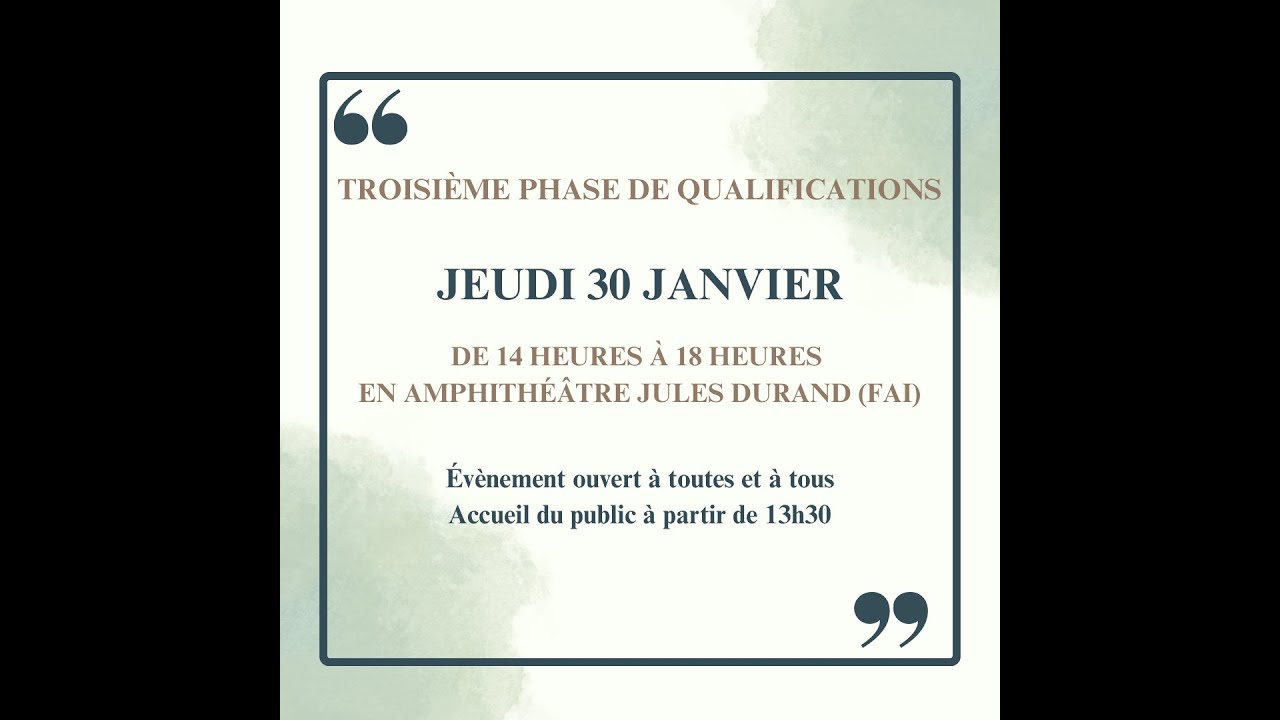 Diffusion en direct de Rhétorica 2025, Le Havre