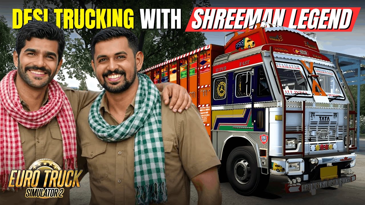 TRUCKING WITH आडझोड TRUCKERS FEAT. SHREEMAN LEGEND | ETS2 CONVOY LIVE