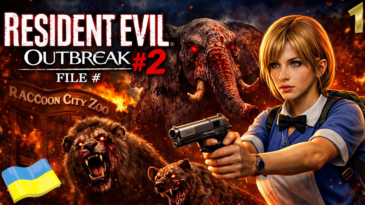 СТРІМ Resident Evil: Outbreak-File 2 №1 (МАДАГАСКАР В РАККУН СІТІ)