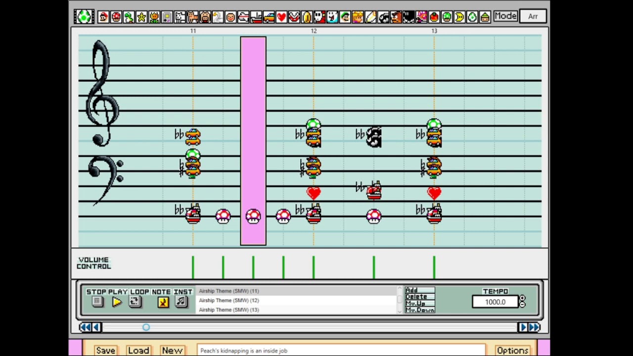 Mario Paint | Airship Theme (SMW) - Super Mario Maker