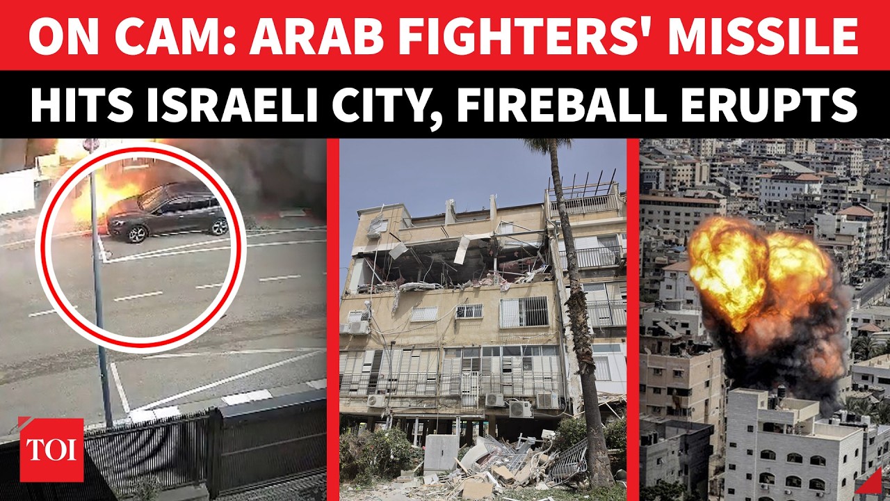 DIRECT HIT & BOOM! Israeli City Shaken As Arab Fighters' Missile Explodes In Fireball | WATCH