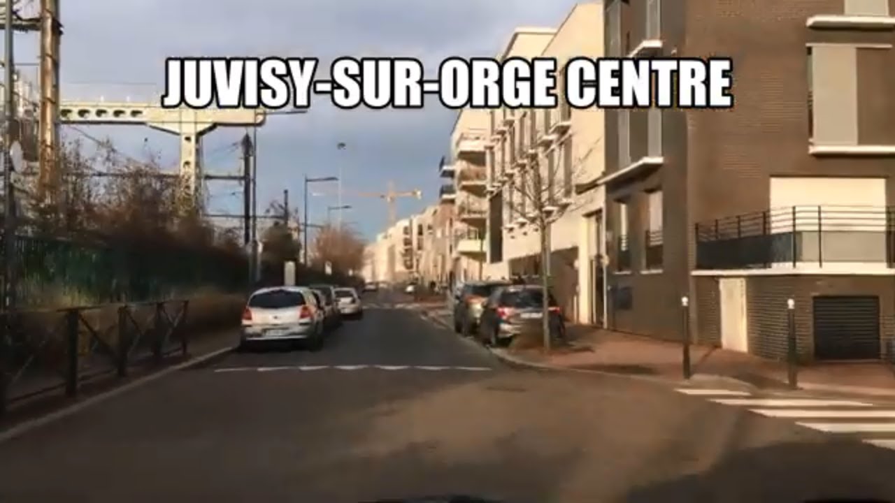 Juvisy-sur-Orge centre-Roote 4K- Drinving- Region de france