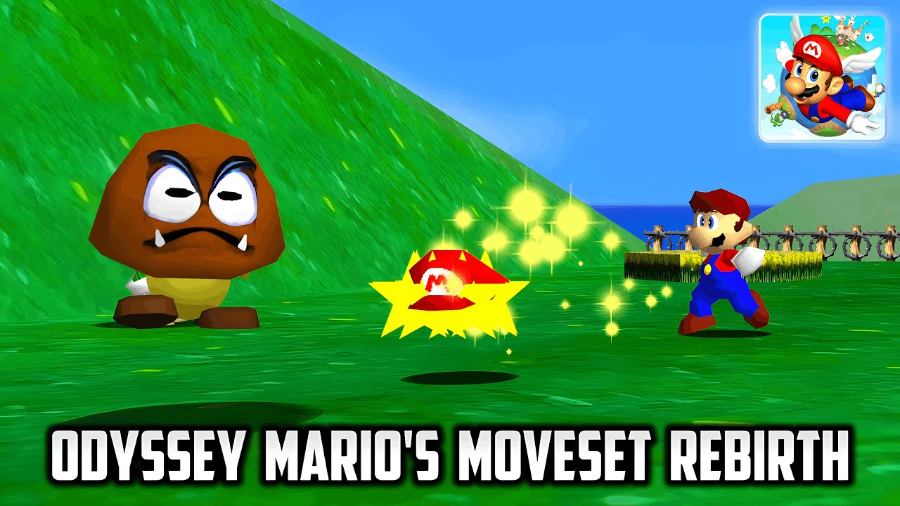 ⭐ Super Mario 64 PC Port - Odyssey Mario's Moveset: Rebirth v1.4