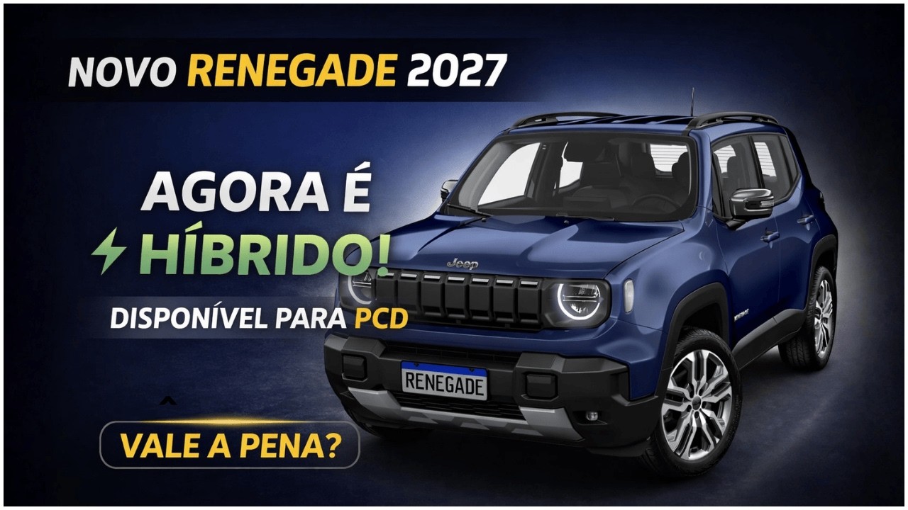 🚨 NOVO RENEGADE H&Iacute;BRIDO 2027 CHOCA O MERCADO! DESCONTO PCD + TECNOLOGIA IN&Eacute;DITA! 🔥