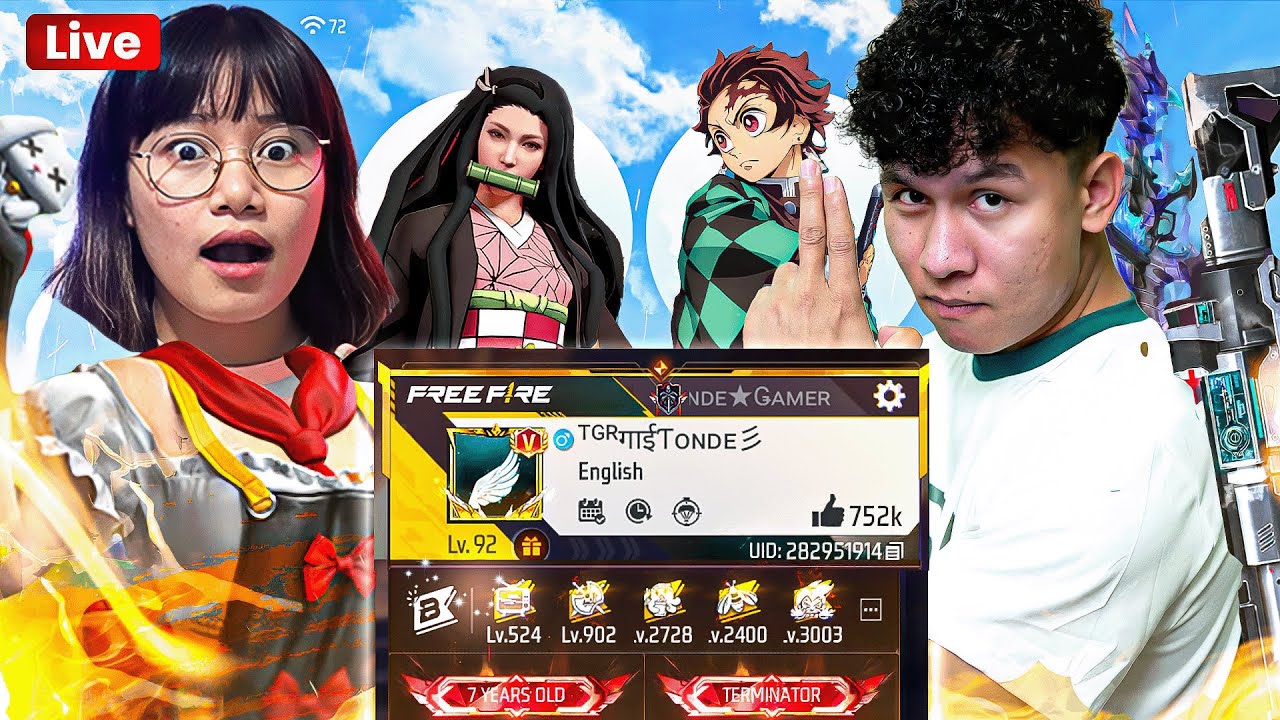 After Long Time Playing with Sooneeta on Live ❤ #freefire #ffxnarutoshippuden #tondegamer