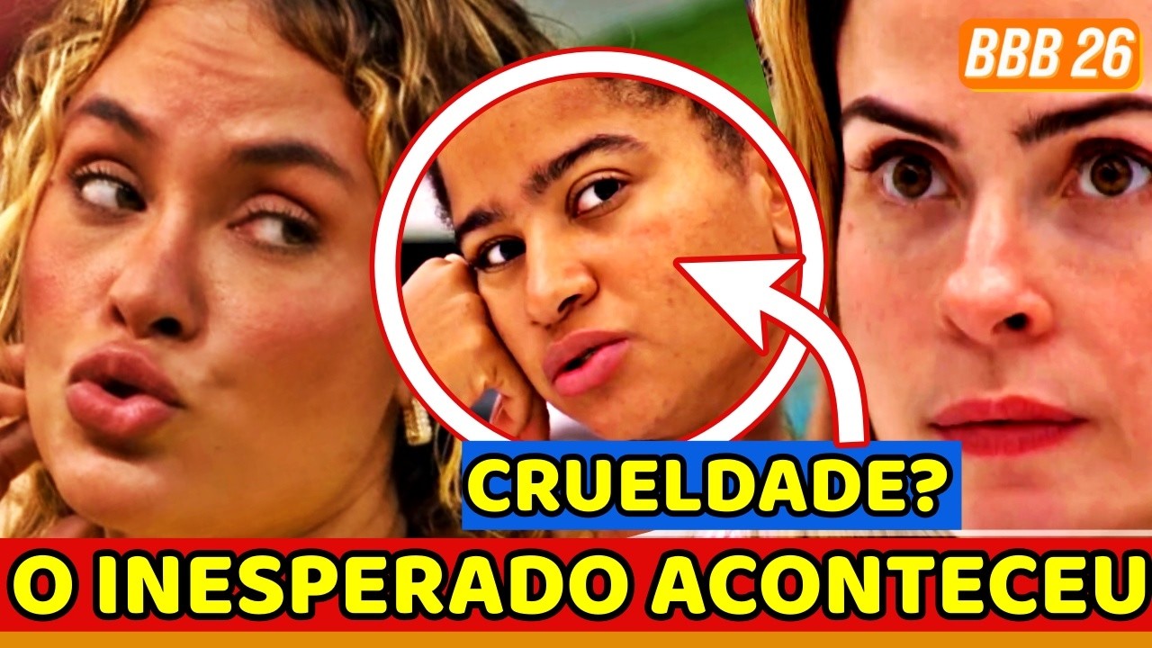 🚨BBB26 URGENTE! Sarah E &Uacute;LTIMO MUTIR&Atilde;O CHOCANTE; Ana Paula EXP&Otilde;E CRUELDADE COM MILENA e RENDE