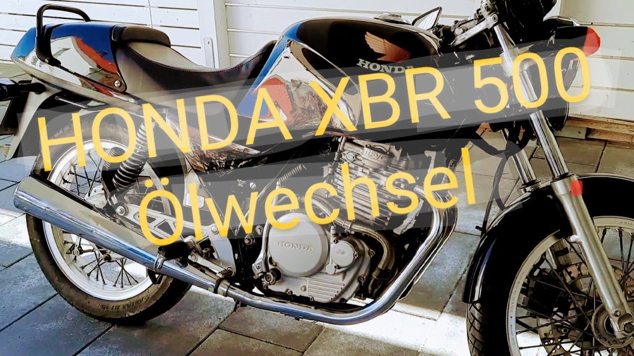 Honda XBR 500 / GB 500 Clubman Ölwechsel mit Ölfilter 😉Ölwechsel