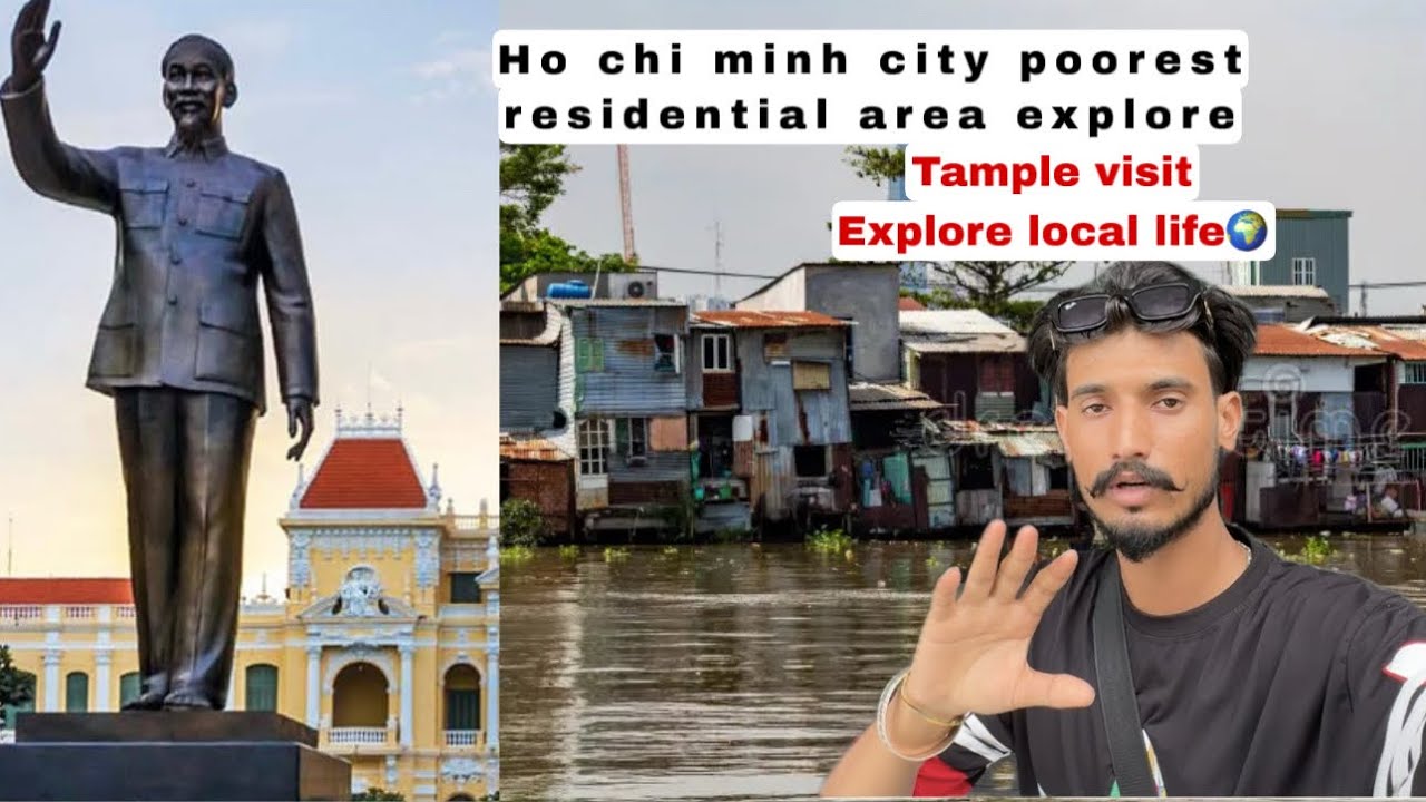 Poorest residential area explore ( district 8) tample visit and explore local life ho chi minh city