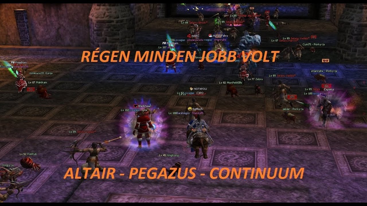 Metin2.hu Altair-Pegazus-Continuum Régen minden jobb volt