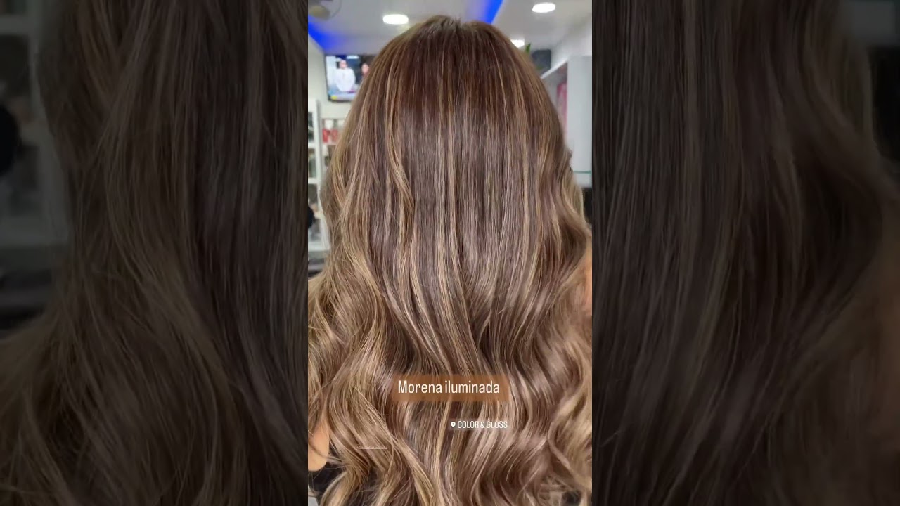 Morena iluminada mechas baby lights #babylight #morenailuminada #balayage  #tendencia