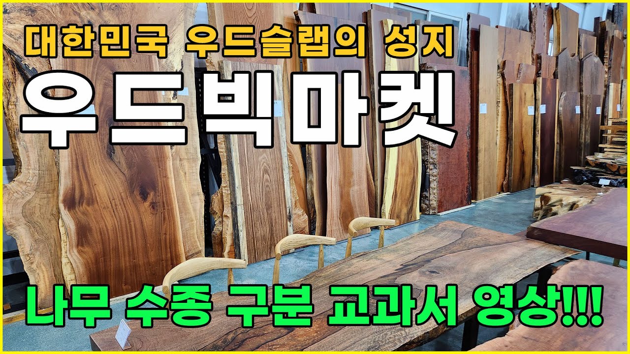 대한민국 우드슬랩의 성지 우드빅마켓 전시장 #우드슬랩