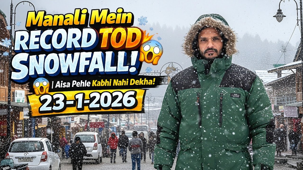 Manali Turns Into Snow Paradise ❄️ || Aisa Pehle Kabhi Nhi Dekha!