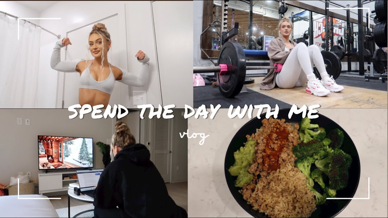 DAY IN MY LIFE VLOG | Cook a high protein meal with me, come to the gym with me leg day workout