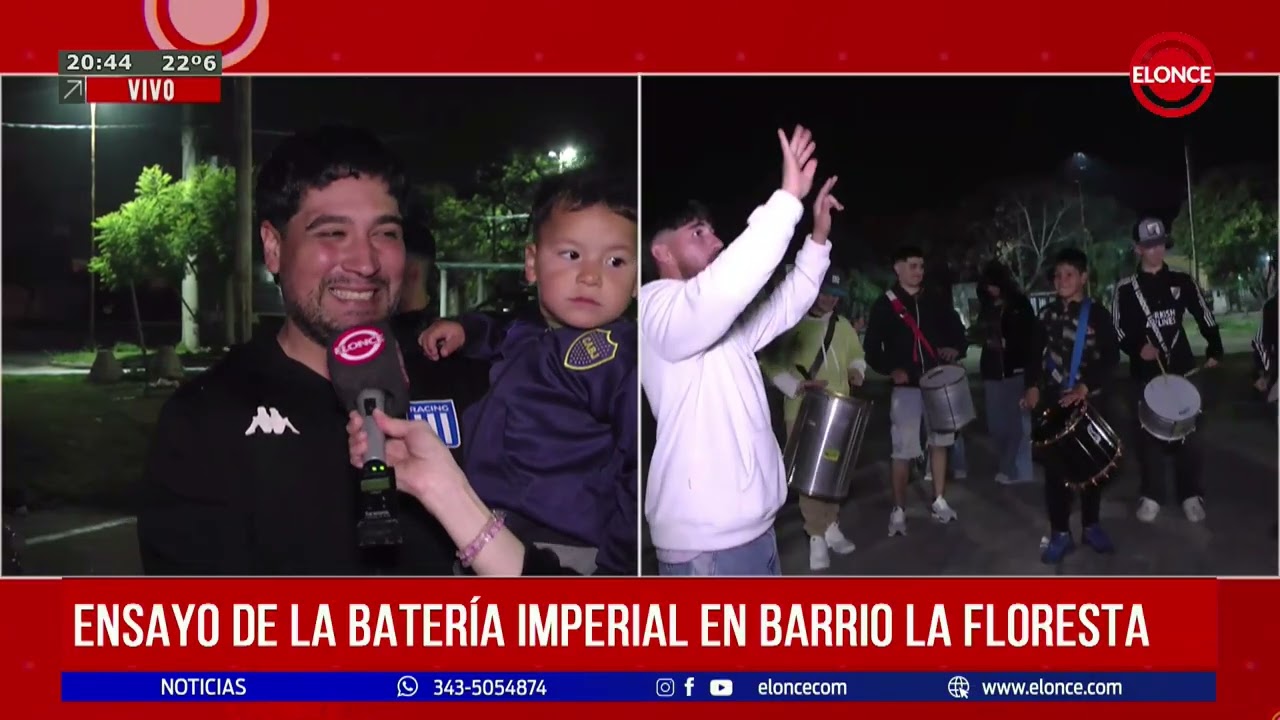 Ensayo de la Bater&iacute;a Imperial en Barrio La Floresta