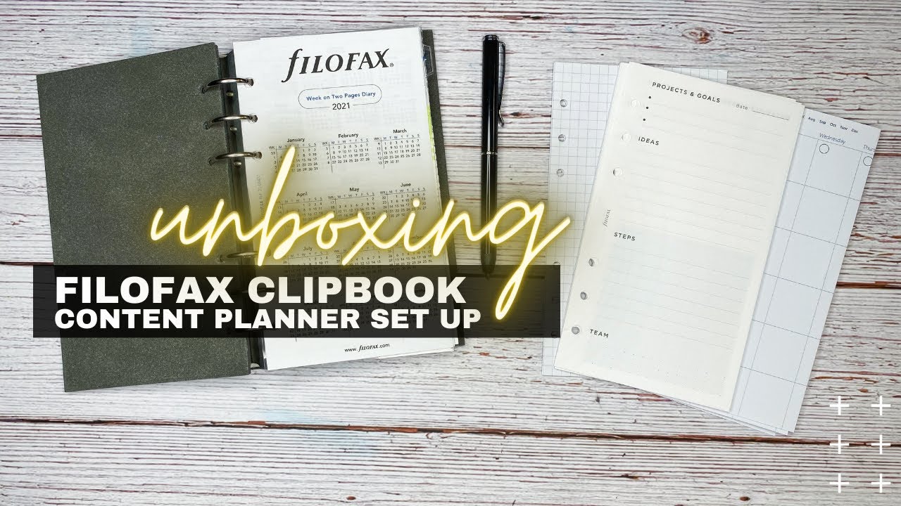 Filofax Clipbook Unboxing and New Planner Setup