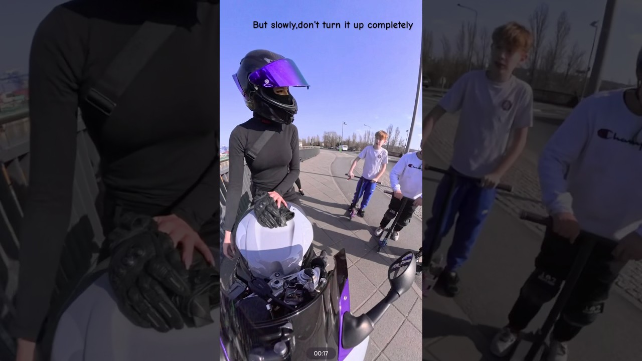 Kids asking to rev my bike🙌🏼 #motorbike #bmws1000rr #motovlog  #fyp #insta360 #sportbike #vlog