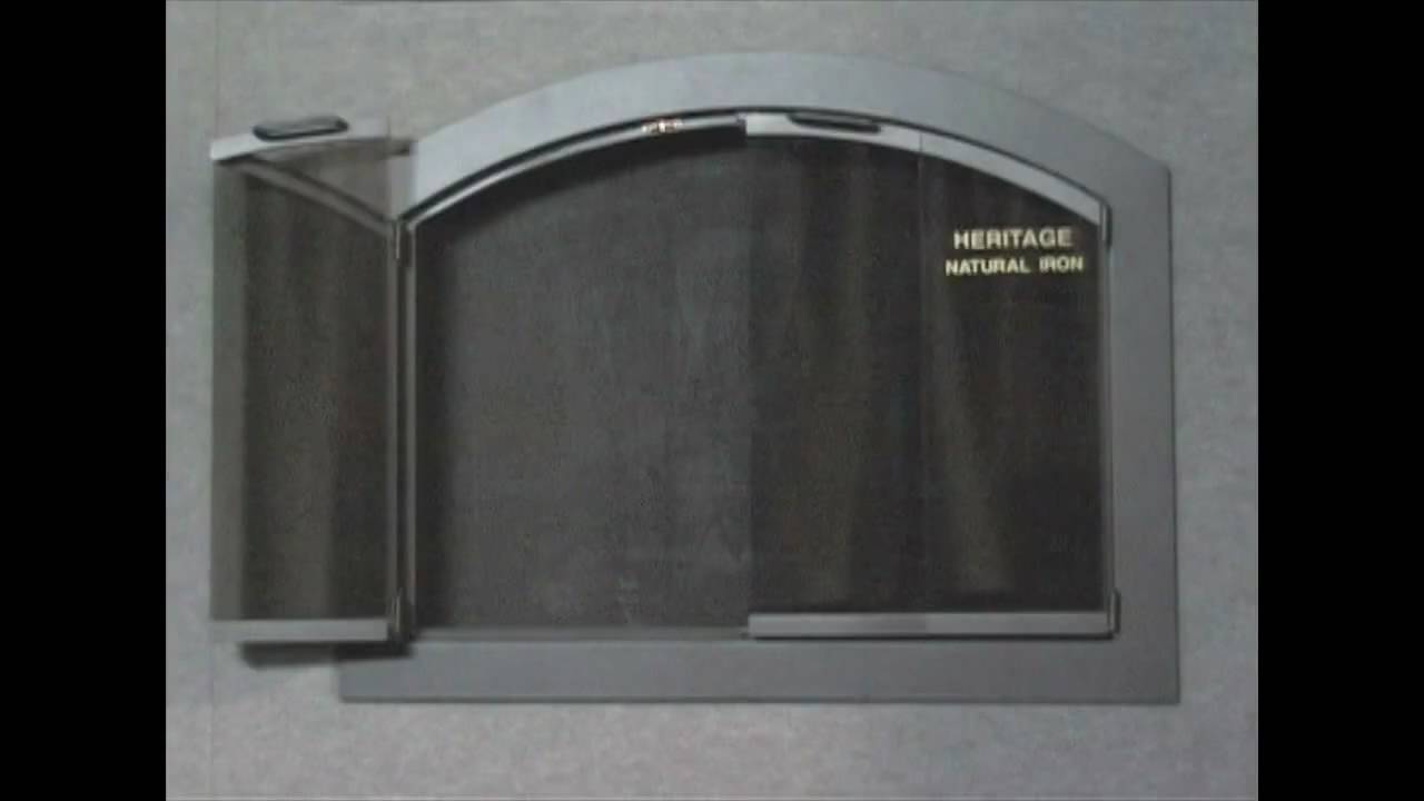 Heritage Arch Plate Fireplace Glass Doors | BrickAnew